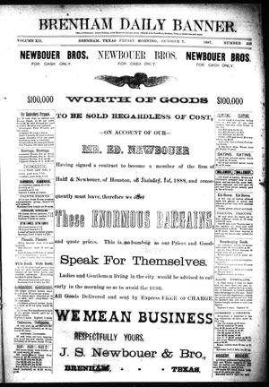 Brenham Daily Banner. (Brenham, Tex.), Vol. 12, No. 233, Ed. 1 Friday, October 7, 1887
