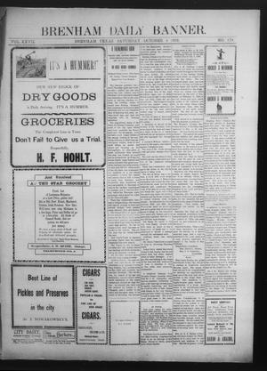 Brenham Daily Banner. (Brenham, Tex.), Vol. 27, No. 178, Ed. 1 Saturday, October 4, 1902