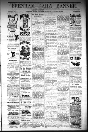 Brenham Daily Banner. (Brenham, Tex.), Vol. 9, No. 20, Ed. 1 Thursday, January 24, 1884
