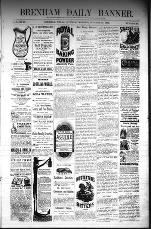 Brenham Daily Banner. (Brenham, Tex.), Vol. 9, No. 261, Ed. 1 Saturday, October 18, 1884