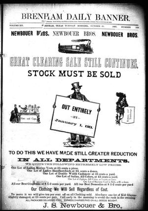 Brenham Daily Banner. (Brenham, Tex.), Vol. 12, No. 233, Ed. 1 Tuesday, October 25, 1887