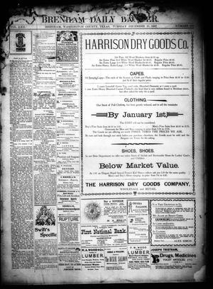 Brenham Daily Banner. (Brenham, Tex.), Vol. 22, No. 308, Ed. 1 Tuesday, December 21, 1897