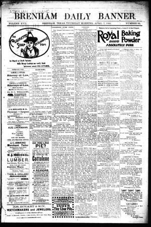 Brenham Daily Banner. (Brenham, Tex.), Vol. 17, No. 85, Ed. 1 Thursday, April 7, 1892