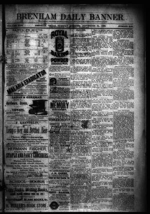 Brenham Daily Banner. (Brenham, Tex.), Vol. 13, No. 212, Ed. 1 Tuesday, September 11, 1888