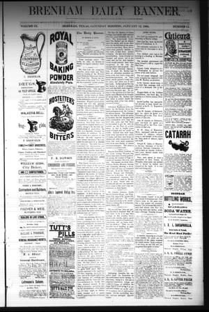 Brenham Daily Banner. (Brenham, Tex.), Vol. 9, No. 11, Ed. 1 Saturday, January 12, 1884