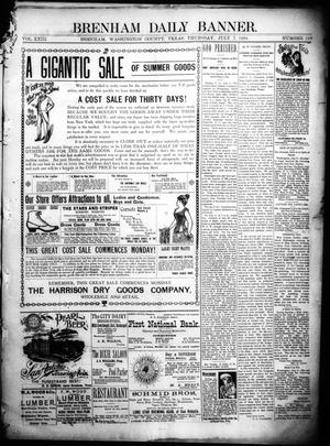 Brenham Daily Banner. (Brenham, Tex.), Vol. 23, No. 163, Ed. 1 Thursday, July 7, 1898