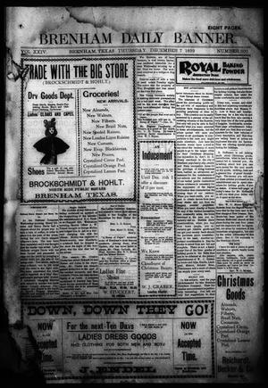 Brenham Daily Banner. (Brenham, Tex.), Vol. 24, No. 300, Ed. 1 Thursday, December 7, 1899