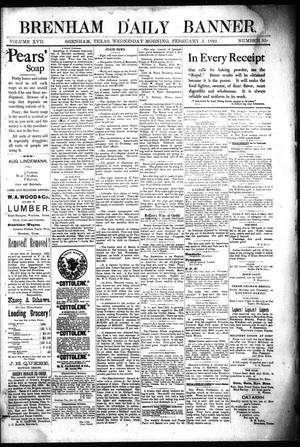 Brenham Daily Banner. (Brenham, Tex.), Vol. 17, No. 30, Ed. 1 Wednesday, February 3, 1892