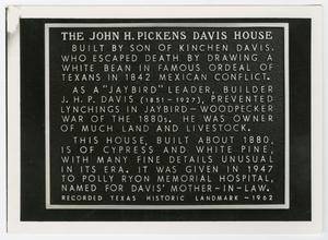 [John H. Pickens Davis House Photograph #7]