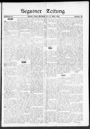 Seguiner Zeitung. (Seguin, Tex.), Vol. 35, No. 28, Ed. 1 Wednesday, March 17, 1926