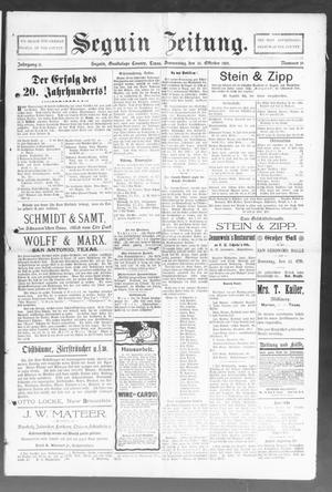 Seguin Zeitung. (Seguin, Tex.), Vol. 11, No. 10, Ed. 1 Thursday, October 10, 1901