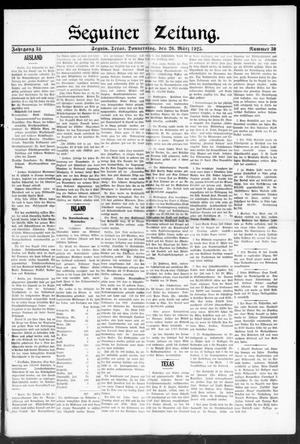 Seguiner Zeitung. (Seguin, Tex.), Vol. 34, No. 30, Ed. 1 Thursday, March 26, 1925