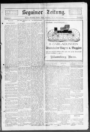 Seguiner Zeitung. (Seguin, Tex.), Vol. 14, No. 6, Ed. 1 Thursday, September 22, 1904