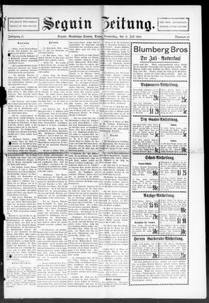 Seguin Zeitung. (Seguin, Tex.), Vol. 12, No. 48, Ed. 1 Thursday, July 16, 1903