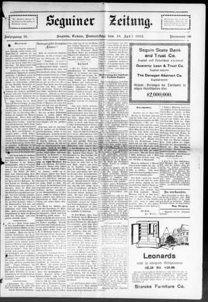 Seguiner Zeitung. (Seguin, Tex.), Vol. 21, No. 36, Ed. 1 Thursday, April 18, 1912