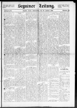 Seguiner Zeitung. (Seguin, Tex.), Vol. 29, No. 23, Ed. 1 Thursday, January 29, 1920