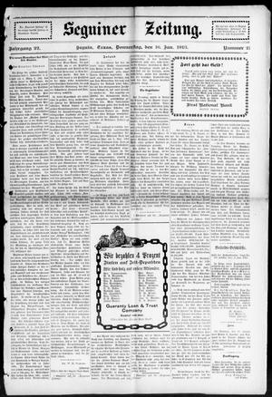 Seguiner Zeitung. (Seguin, Tex.), Vol. 22, No. 21, Ed. 1 Thursday, January 16, 1913