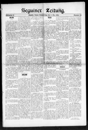 Seguiner Zeitung. (Seguin, Tex.), Vol. 34, No. 15, Ed. 1 Thursday, December 4, 1924