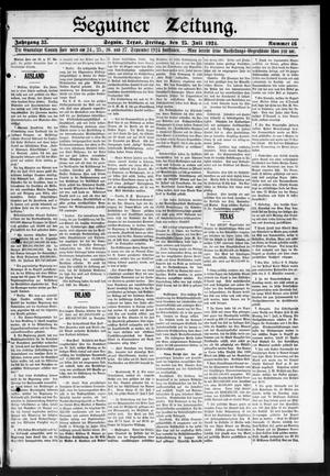 Seguiner Zeitung. (Seguin, Tex.), Vol. 33, No. 46, Ed. 1 Friday, July 25, 1924