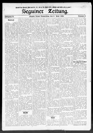 Seguiner Zeitung. (Seguin, Tex.), Vol. 38, No. 3, Ed. 1 Thursday, September 6, 1928