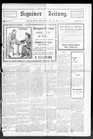 Seguiner Zeitung. (Seguin, Tex.), Vol. 19, No. 41, Ed. 1 Thursday, May 26, 1910