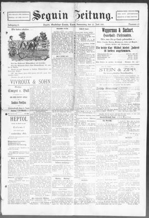 Seguin Zeitung. (Seguin, Tex.), Vol. 10, No. 45, Ed. 1 Thursday, June 13, 1901
