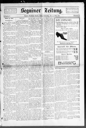 Seguiner Zeitung. (Seguin, Tex.), Vol. 13, No. 32, Ed. 1 Thursday, March 24, 1904