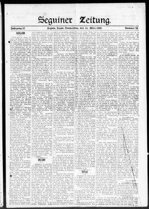 Seguiner Zeitung. (Seguin, Tex.), Vol. 37, No. 29, Ed. 1 Thursday, March 15, 1928
