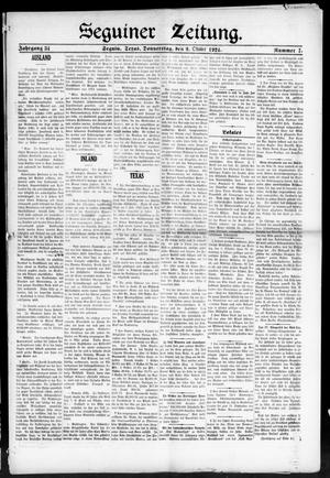 Seguiner Zeitung. (Seguin, Tex.), Vol. 34, No. 7, Ed. 1 Thursday, October 9, 1924