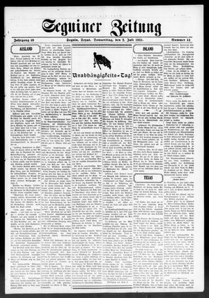 Seguiner Zeitung (Seguin, Tex.), Vol. 40, No. 44, Ed. 1 Thursday, July 2, 1931