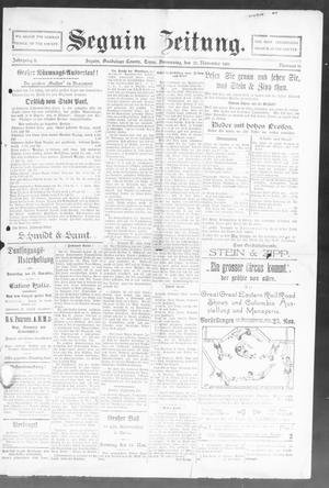 Seguin Zeitung. (Seguin, Tex.), Vol. 11, No. 16, Ed. 1 Thursday, November 21, 1901