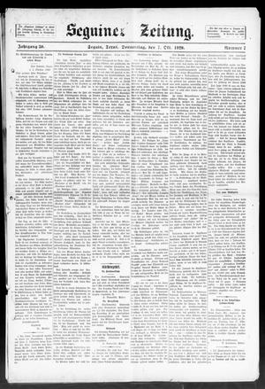 Seguiner Zeitung. (Seguin, Tex.), Vol. 30, No. 7, Ed. 1 Thursday, October 7, 1920