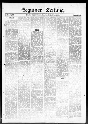 Seguiner Zeitung. (Seguin, Tex.), Vol. 37, No. 24, Ed. 1 Thursday, February 9, 1928