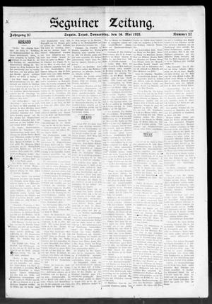 Seguiner Zeitung. (Seguin, Tex.), Vol. 37, No. 37, Ed. 1 Thursday, May 10, 1928