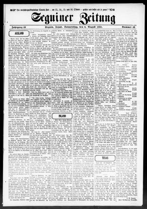 Seguiner Zeitung (Seguin, Tex.), Vol. 40, No. 49, Ed. 1 Thursday, August 6, 1931