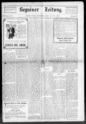 Seguiner Zeitung. (Seguin, Tex.), Vol. 21, No. 7, Ed. 1 Thursday, October 5, 1911