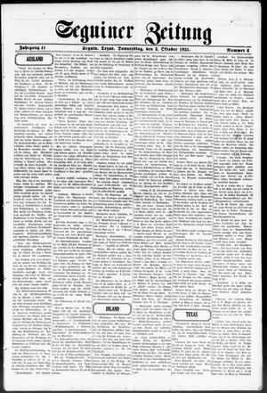 Seguiner Zeitung (Seguin, Tex.), Vol. 41, No. 6, Ed. 1 Thursday, October 8, 1931