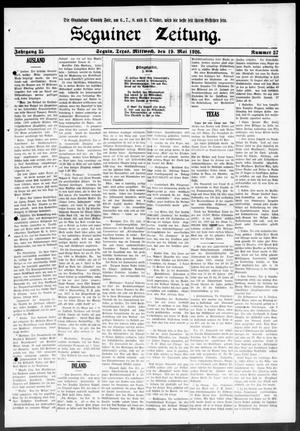 Seguiner Zeitung. (Seguin, Tex.), Vol. 35, No. 37, Ed. 1 Wednesday, May 19, 1926