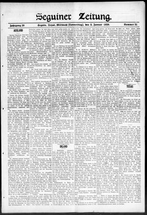 Seguiner Zeitung. (Seguin, Tex.), Vol. 39, No. 21, Ed. 1 Wednesday, January 8, 1930