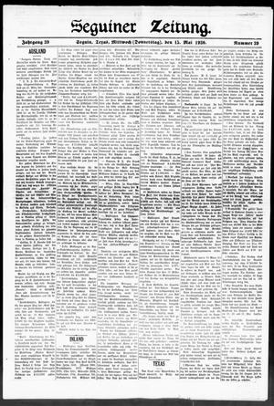 Seguiner Zeitung. (Seguin, Tex.), Vol. 39, No. 39, Ed. 1 Thursday, May 15, 1930