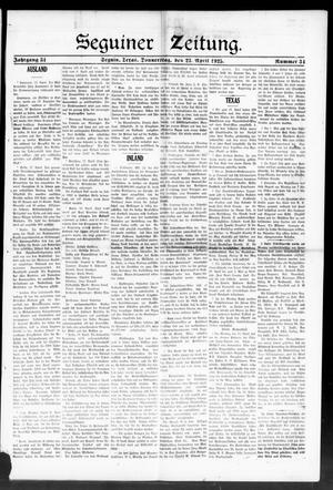 Seguiner Zeitung. (Seguin, Tex.), Vol. 34, No. 34, Ed. 1 Thursday, April 23, 1925