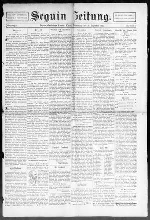 Seguin Zeitung. (Seguin, Tex.), Vol. 13, No. 17, Ed. 1 Thursday, December 10, 1903