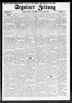 Seguiner Zeitung (Seguin, Tex.), Vol. 40, No. 45, Ed. 1 Thursday, July 9, 1931