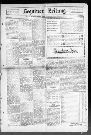 Seguiner Zeitung. (Seguin, Tex.), Vol. 14, No. 5, Ed. 1 Thursday, September 15, 1904