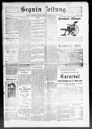 Seguin Zeitung. (Seguin, Tex.), Vol. 12, No. 30, Ed. 1 Thursday, March 5, 1903