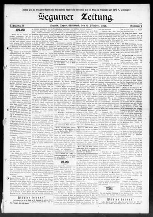 Seguiner Zeitung. (Seguin, Tex.), Vol. 36, No. 7, Ed. 1 Wednesday, October 6, 1926