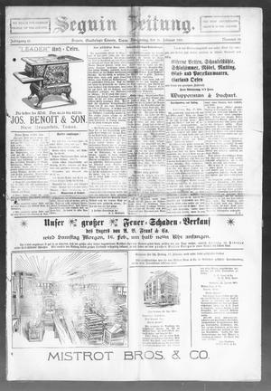 Seguin Zeitung. (Seguin, Tex.), Vol. 10, No. 29, Ed. 1 Thursday, February 21, 1901
