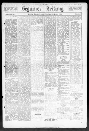 Seguiner Zeitung. (Seguin, Tex.), Vol. 30, No. 6, Ed. 1 Thursday, September 30, 1920