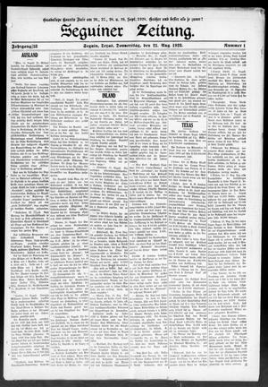 Seguiner Zeitung. (Seguin, Tex.), Vol. 38, No. 1, Ed. 1 Thursday, August 23, 1928