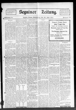 Seguiner Zeitung. (Seguin, Tex.), Vol. 21, No. 45, Ed. 1 Thursday, June 20, 1912
